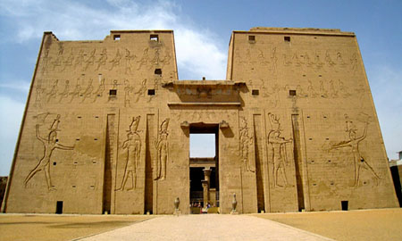 Edfu Temple, Temple of Horus, God Horus of Edfu, the falcon headed god
